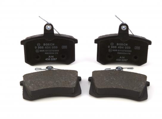 BOSCH Bremsbelagsatz, Scheibenbremse 0 986 494 059