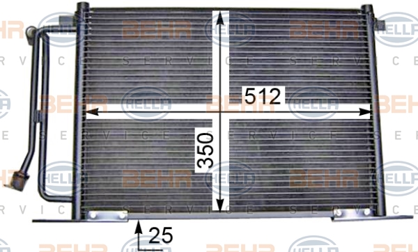 HELLA Kondensator, Klimaanlage 8FC 351 036-411