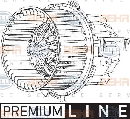 HELLA Innenraumgebläse 8EW 351 040-261