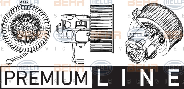 HELLA Innenraumgebläse 8EW 351 043-271