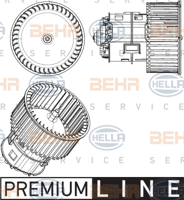 HELLA Innenraumgebläse 8EW 351 104-431