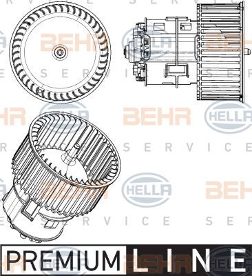 HELLA Innenraumgebläse 8EW 351 104-441
