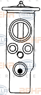 HELLA Expansionsventil, Klimaanlage 8UW 351 200-514