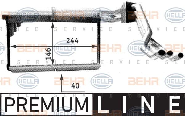 HELLA Wärmetauscher, Innenraumheizung 8FH 351 312-771