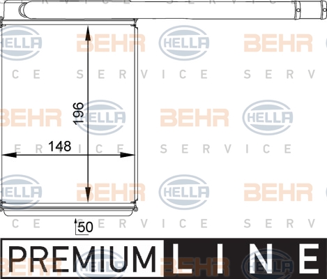 HELLA Wärmetauscher, Innenraumheizung 8FH 351 313-461