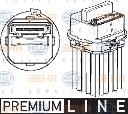 HELLA Regler, Innenraumgebläse 5HL 351 321-321