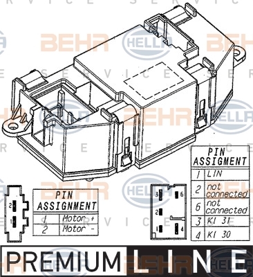 HELLA Regler, Innenraumgebläse 5HL 351 321-521