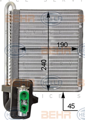 HELLA Verdampfer, Klimaanlage 8FV 351 331-321