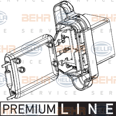 HELLA Widerstand, Innenraumgebläse 9ML 351 332-361