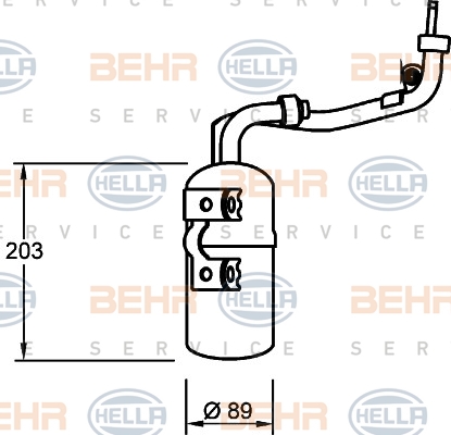 HELLA Trockner, Klimaanlage 8FT 351 335-061