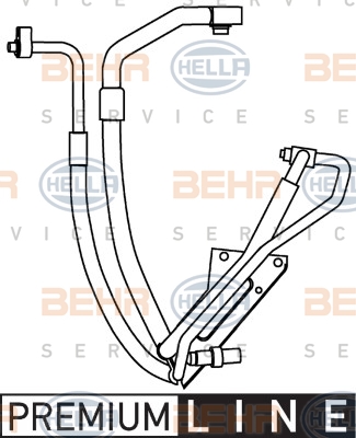 HELLA Hochdruck-/Niederdruckleitung, Klimaanlage 9GS 351 337-591