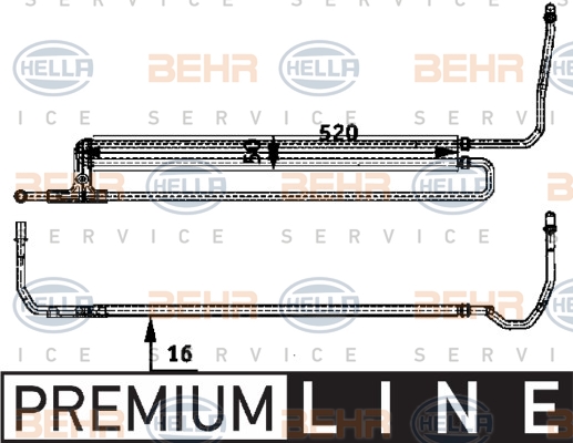 HELLA Ölkühler, Lenkung 8MO 376 726-351
