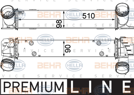 HELLA Ladeluftkühler 8ML 376 731-791