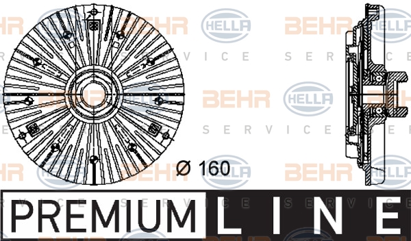 HELLA Kupplung, Kühlerlüfter 8MV 376 732-401