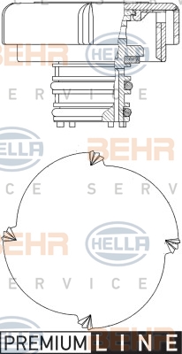 HELLA Verschlussdeckel, Kühlmittelbehälter 8MY 376 743-431
