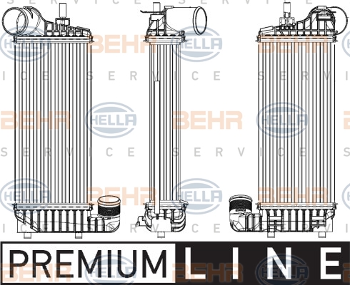 HELLA Ladeluftkühler 8ML 376 755-601