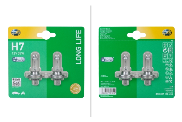 HELLA Glühlampe, Hauptscheinwerfer 8GH 007 157-454