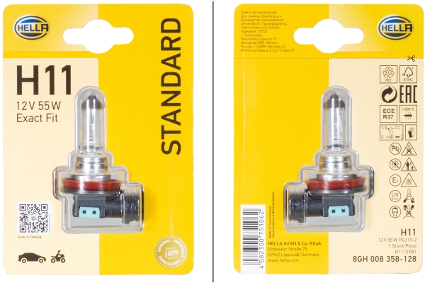 HELLA Glühlampe, Nebelscheinwerfer 8GH 008 358-128