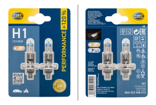 HELLA Glühlampe, Nebelscheinwerfer 8GH 223 498-014