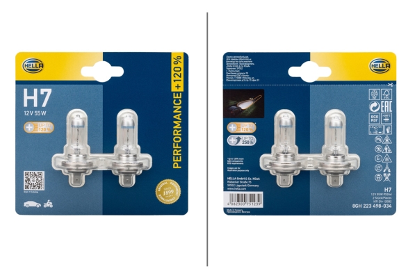 HELLA Glühlampe, Hauptscheinwerfer 8GH 223 498-034