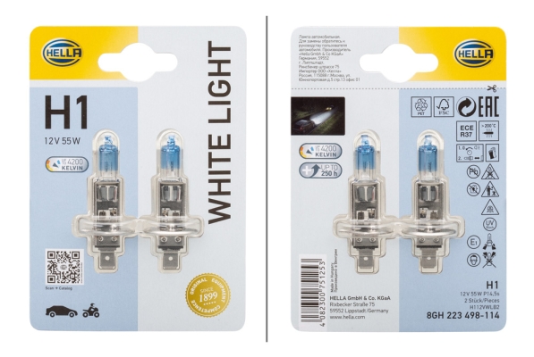 HELLA Glühlampe, Nebelscheinwerfer 8GH 223 498-114