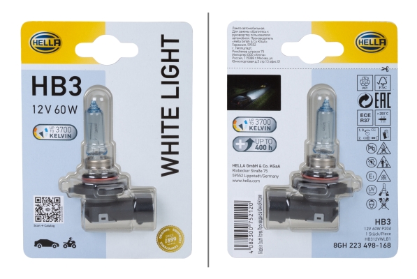 HELLA Glühlampe, Fernscheinwerfer 8GH 223 498-168