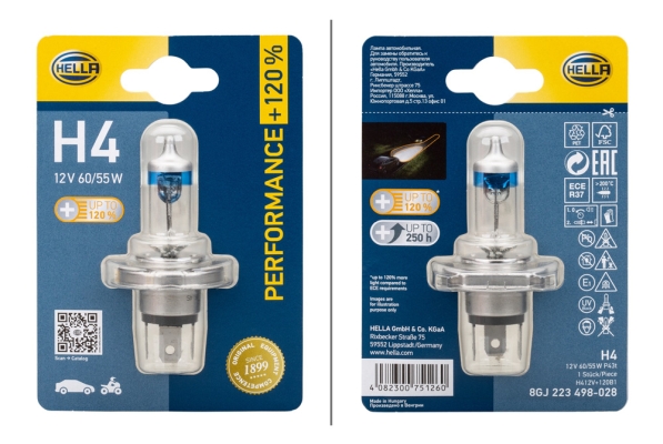 HELLA Glühlampe, Hauptscheinwerfer 8GJ 223 498-028