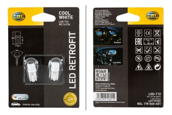 HELLA Glühlampe, Leseleuchte 8GL 178 560-601
