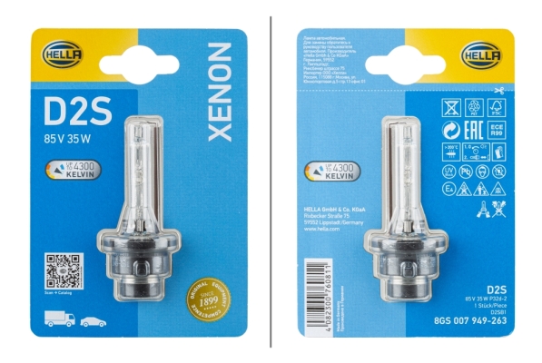 HELLA Glühlampe, Hauptscheinwerfer 8GS 007 949-263