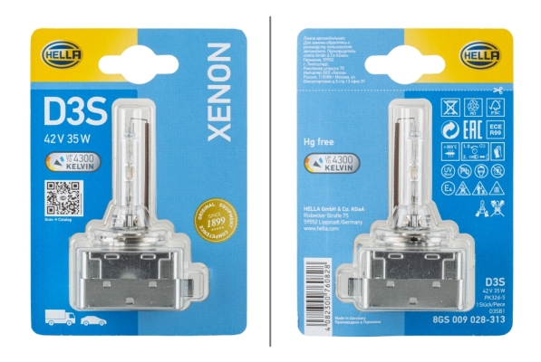 HELLA Glühlampe, Hauptscheinwerfer 8GS 009 028-313