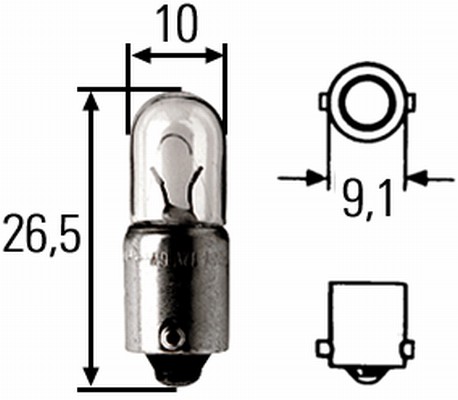 HELLA Glühlampe, Leseleuchte 8GP 008 285-001
