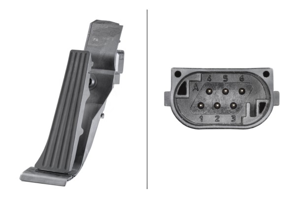 HELLA Sensor, Fahrpedalstellung 6PV 010 946-411