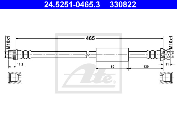 ATE Bremsschlauch 24.5251-0465.3