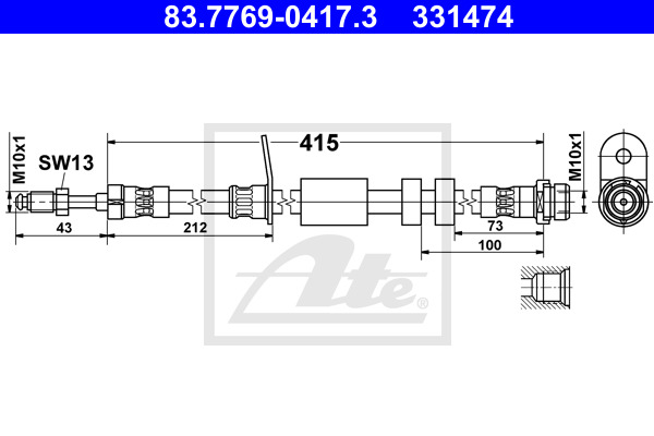 ATE Bremsschlauch 83.7769-0417.3