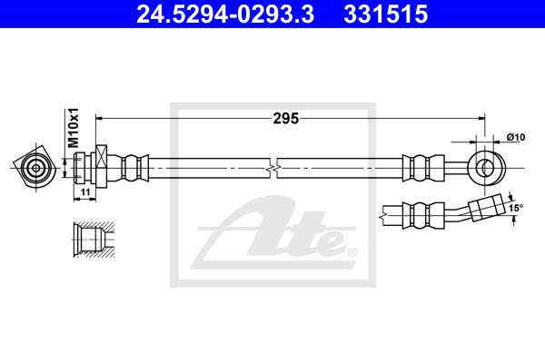 ATE Bremsschlauch 24.5294-0293.3