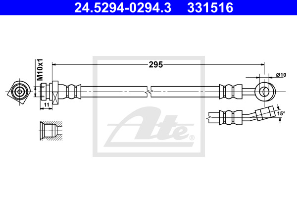 ATE Bremsschlauch 24.5294-0294.3