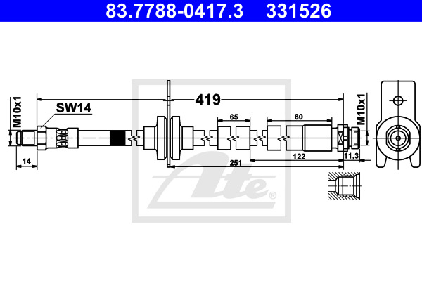 ATE Bremsschlauch 83.7788-0417.3