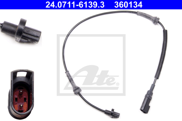 ATE Sensor, Raddrehzahl 24.0711-6139.3