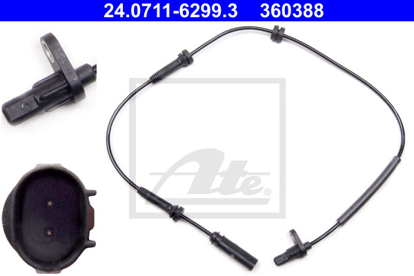 ATE Sensor, Raddrehzahl 24.0711-6299.3