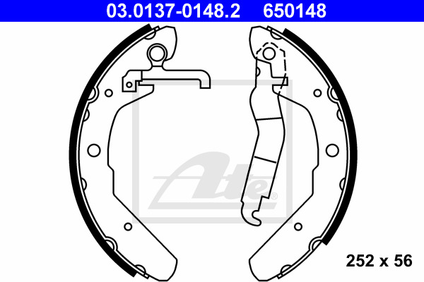 ATE Bremsbackensatz 03.0137-0148.2