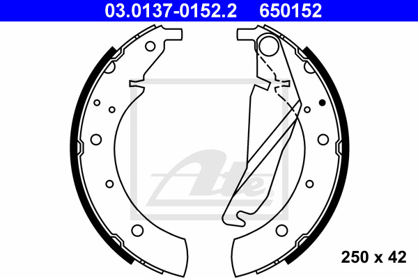 ATE Bremsbackensatz 03.0137-0152.2