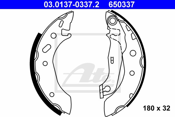 ATE Bremsbackensatz 03.0137-0337.2