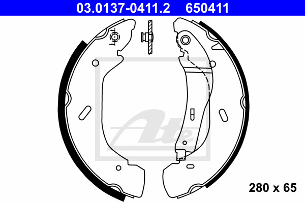 ATE Bremsbackensatz 03.0137-0411.2
