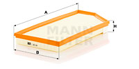 MANN-FILTER Luftfilter C 26 047