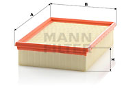 MANN-FILTER Luftfilter C 26 138/1 KIT