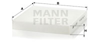 MANN-FILTER Filter, Innenraumluft CU 2253