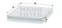 MANN-FILTER Filter, Innenraumluft CU 2336