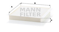 MANN-FILTER Filter, Innenraumluft CU 2356