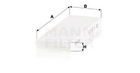 MANN-FILTER Filter, Innenraumluft CU 25 008-2