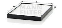 MANN-FILTER Filter, Innenraumluft CU 2634